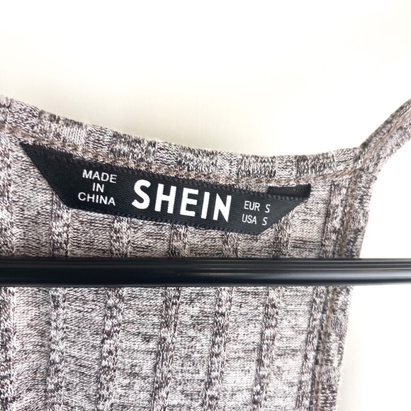 SHEIN Rib-Knit Marled Racerback Dress - Picture 7 of 8